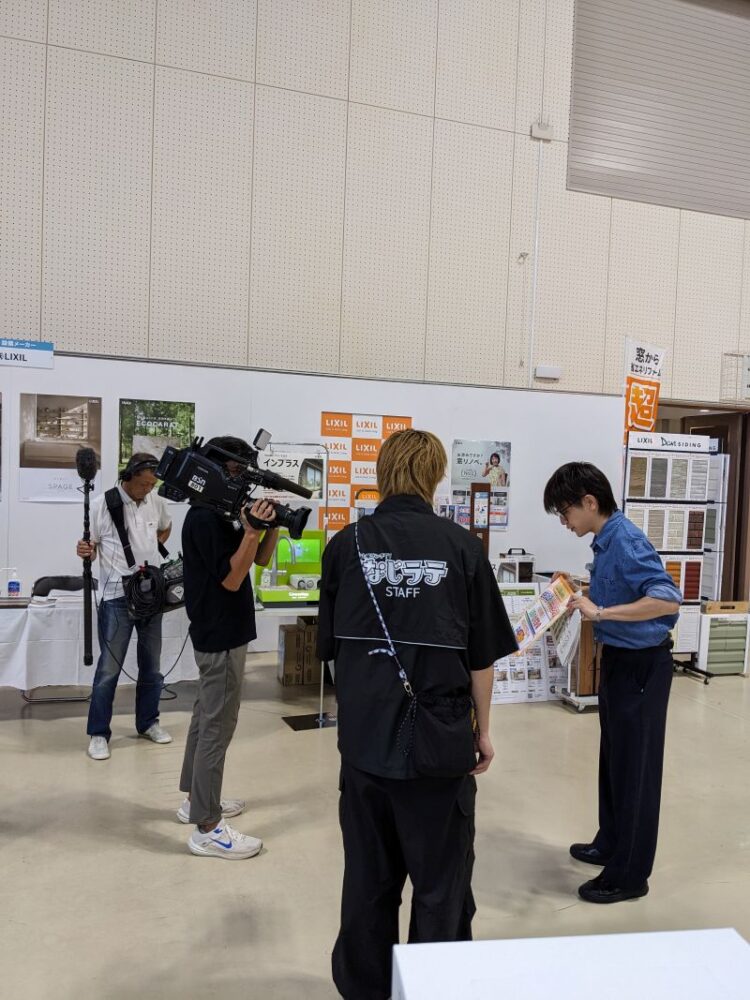 「なじらて」取材時の麦島アナ